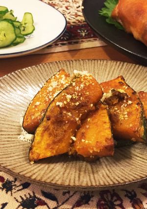 グリルカボチャのバルサミコ&チーズ和え-レシピのメイン写真