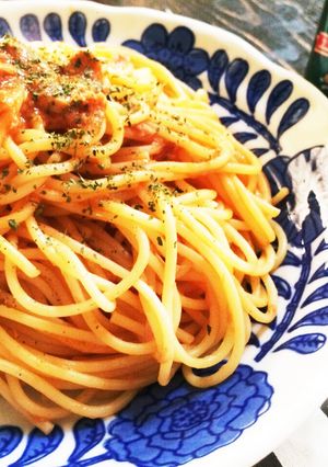 包丁なし！簡単ツナ&トマトスパ♡-レシピのメイン写真
