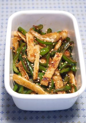 カリカリ油揚げとピーマンの常備菜-レシピのメイン写真