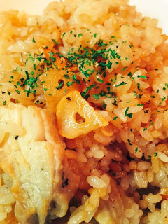 白ワイン入りチキンガーリックライス-レシピのメイン写真