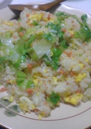 鮭フレークとレタスのマヨチャーハン♪-レシピのメイン写真