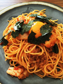 簡単♪納豆キムチパスタ-レシピのメイン写真