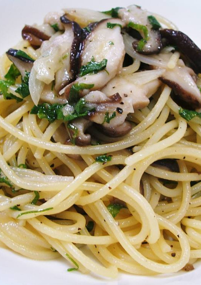 大葉としいたけの和風パスタ♪-レシピのメイン写真