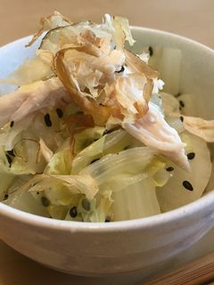 超ヘルシー✨白菜と鳥ささみの胡麻和え^^-レシピのメイン写真