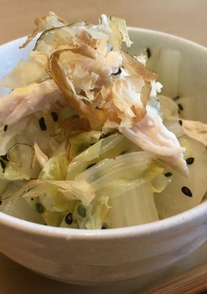 超ヘルシー✨白菜と鳥ささみの胡麻和え^^-レシピのメイン写真