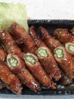 オクラの肉巻き-レシピのメイン写真