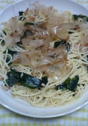 わかめとツナの和風パスタ-レシピのメイン写真