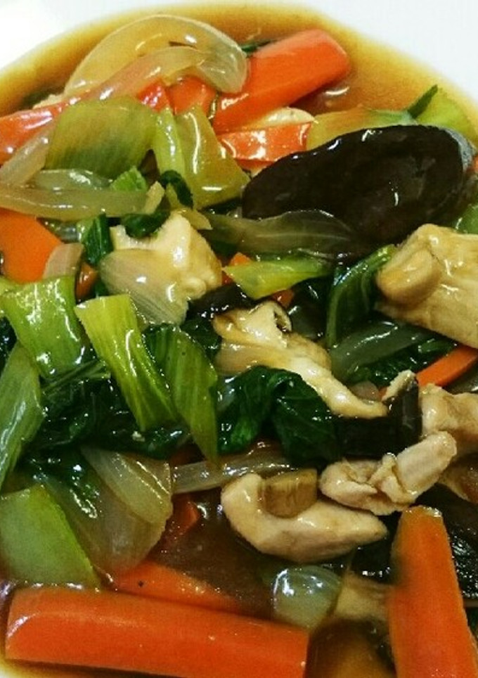 チンゲン菜と椎茸のオイスター炒め-レシピのメイン写真