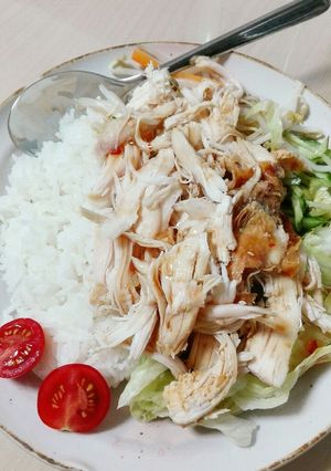ジャスミンライスとチキンの野菜盛り-レシピのメイン写真
