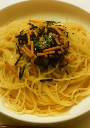 超〜簡単！お茶漬けパスタ-レシピのメイン写真