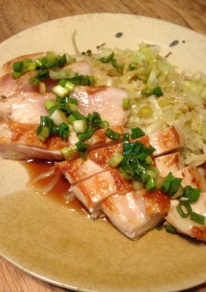 鳥の胸肉ステーキ、お肉柔らか使用、安旨ボ-レシピのメイン写真