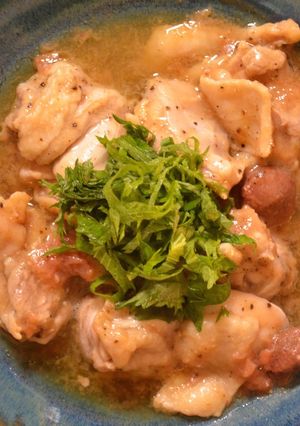 鶏もも肉の梅じょうゆ蒸し-レシピのメイン写真