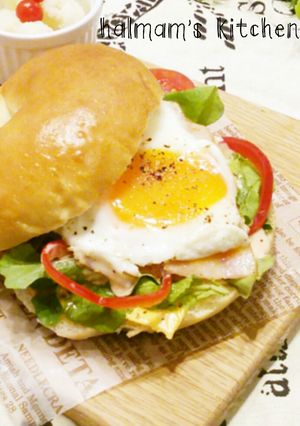 *朝食ランチに♪ベーコンエッグサンド*-レシピのメイン写真