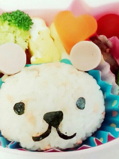 簡単キャラ弁♪可愛いクマさん♪-レシピのメイン写真