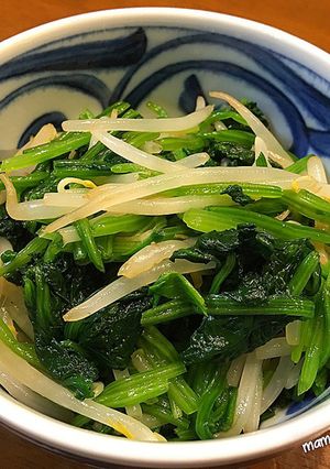 ほうれん草ともやしのあえもの-レシピのメイン写真
