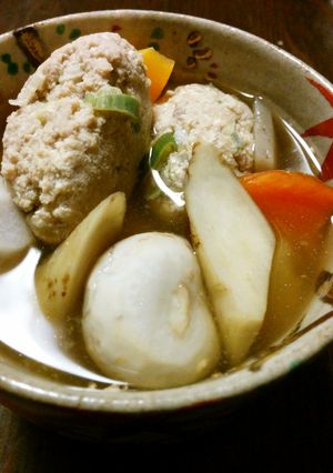 具沢山鯵つみれ汁＆おべんと用ミニ鯵バーグ-レシピのメイン写真