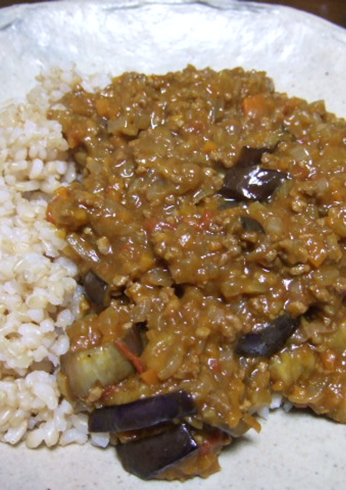 おいしい簡単なすと挽肉のキーマカレー-レシピのメイン写真