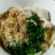 速攻☆ビタミン摂取☆豚×モロヘイヤうどん