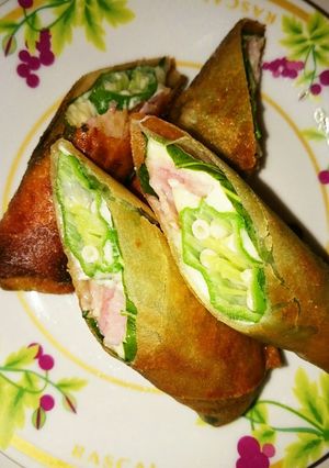 あっという間！オクラまるごと春巻き-レシピのメイン写真