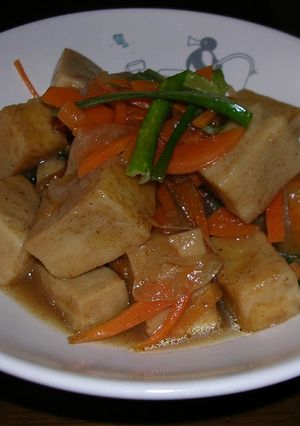 高野豆腐の揚げ煮-レシピのメイン写真