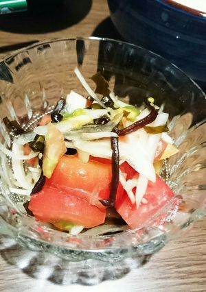 さっぱりトマトの昆布和え♪-レシピのメイン写真