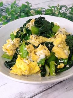 ターサイと卵の中華炒め-レシピのメイン写真