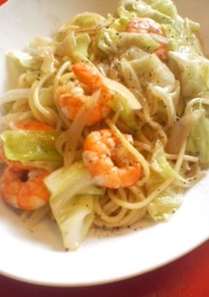 えびとキャベツのアンチョビパスタ-レシピのメイン写真