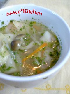 簡単*麻婆春雨でワンタンスープ-レシピのメイン写真