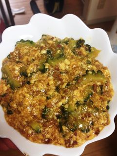 ゴーヤのひき肉豆腐あんかけ-レシピのメイン写真
