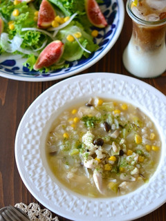 もち麦入りささみとキャベツの食べるスープ-レシピのメイン写真