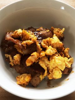炒り卵入り豚丼-レシピのメイン写真