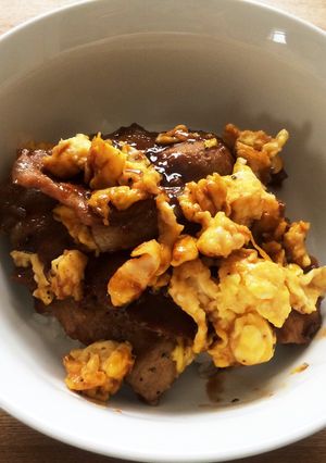 炒り卵入り豚丼-レシピのメイン写真