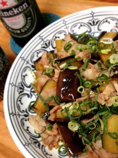 味ぽん 豚バラと茄子の炒め物-レシピのメイン写真
