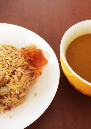 チャーハン(前日チキンカレー・リメーク)-レシピのメイン写真