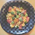 簡単給食 カラフル夏野菜の梅あえ