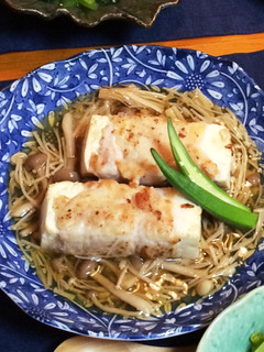 肉巻き豆腐のたっぷりきのこあんかけ-レシピのメイン写真