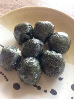 簡単、一口おにぎり!手が汚れません!-レシピのメイン写真