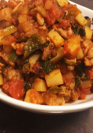 豚肉とジャガイモの野菜どっさりトマト煮-レシピのメイン写真
