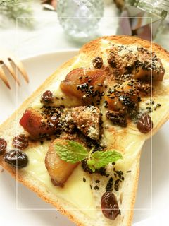 甘藷×レーズンの胡麻チーズトースト-レシピのメイン写真