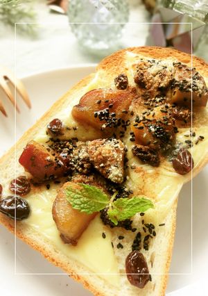 甘藷×レーズンの胡麻チーズトースト-レシピのメイン写真