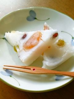 甘納豆のポップな水無月-レシピのメイン写真