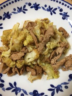 キャベツと豚肉のウスターソース炒め-レシピのメイン写真