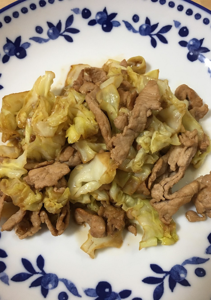 キャベツと豚肉のウスターソース炒め-レシピのメイン写真