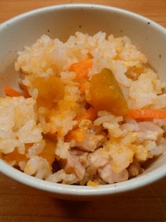 かぼちゃの炊き込みご飯-レシピのメイン写真