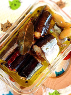 圧力鍋で!秋刀魚のコンフィ(オイル煮)-レシピのメイン写真