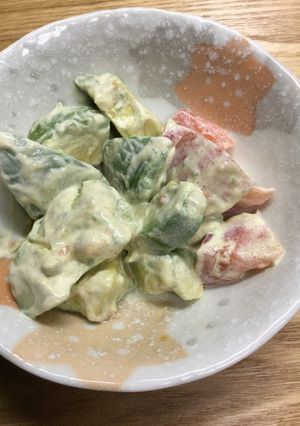 アボカド・ゆで卵・トマトのサラダ-レシピのメイン写真