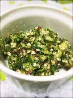 刻みオクラの梅干し和え-レシピのメイン写真
