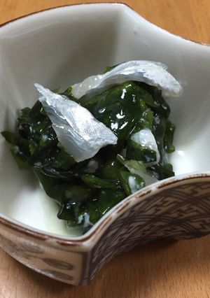 ワカメと太刀魚の塩麹酢の物-レシピのメイン写真
