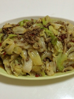 キャベツとひき肉の甘辛炒め-レシピのメイン写真