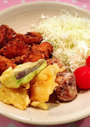 揚げ物（かぼちゃ、なす、里芋の煮物）-レシピのメイン写真